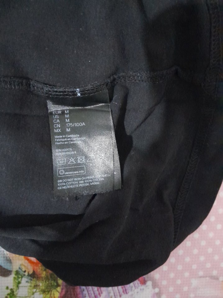 H&M marka Düğmeli Siyah Erkek Polo Tişört - Görsel 4