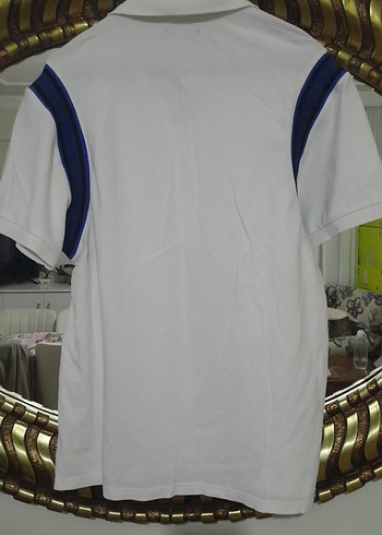 Erkek Beyaz Polo Yaka Kısa Kollu Tişört - Görsel 2