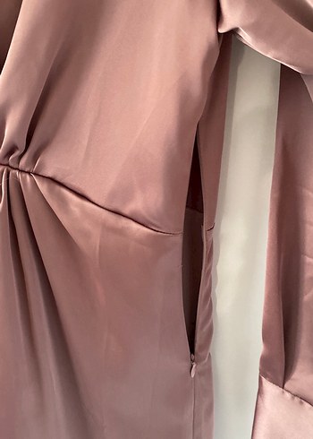 Zara Saten Midi Kadın Elbise - Görsel 2