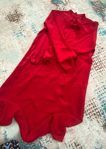 Kırmızı Salaş  tunik - Görsel 3