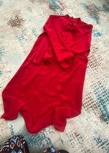 Kırmızı Salaş  tunik - Görsel 4