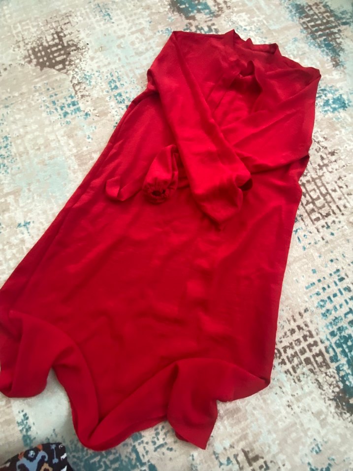 Kırmızı Salaş  tunik - Görsel 3