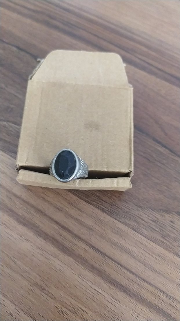 Bohem Tarz Siyah Taşlı Erkek Yüzük - Görsel 2