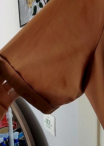 Bej Kemerli Uzun Kadın Elbise - Görsel 3