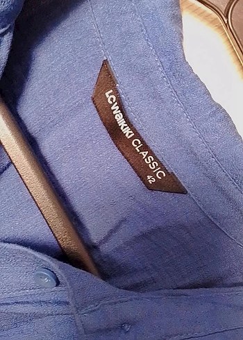 Lacivert Midi Kadın Gömlek Elbise - Görsel 2