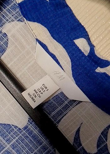 Mavi Bohem V Yaka Uzun Elbise - Görsel 2