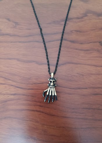 Altın Renkli Gotik Erkek Kolye - Görsel 3