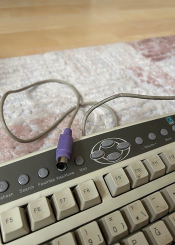 Bej Pastel Renkli Kablolu Klavye - Görsel 2