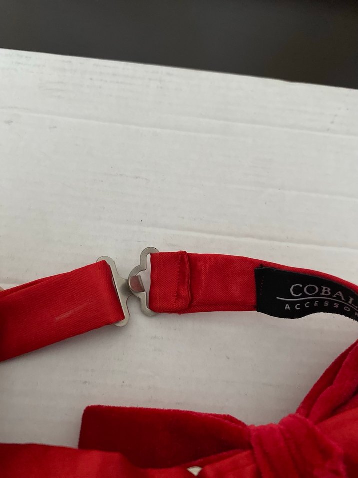 Klasik Tarz Kırmızı Süet Çocuk Papyonu - Görsel 3