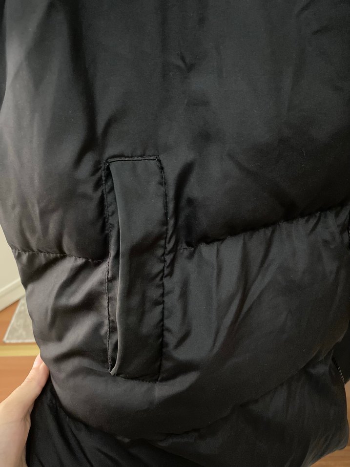 Kadın Siyah Midi Kemerli Kış Montu - Görsel 5