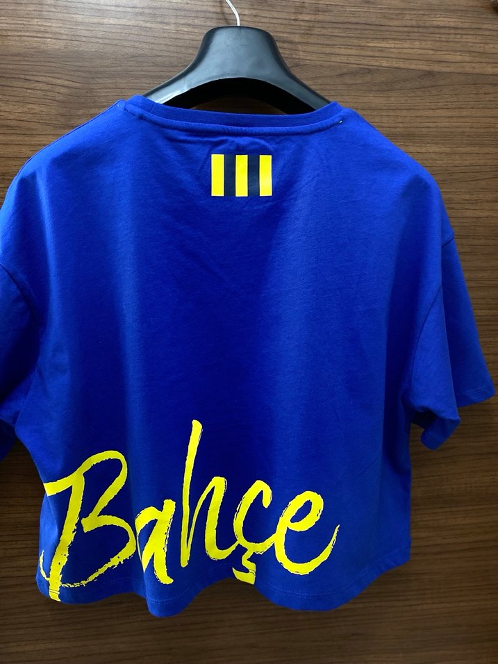 Mavi Kadın Kısa Kollu Tişört Velcro Detaylı - Görsel 2