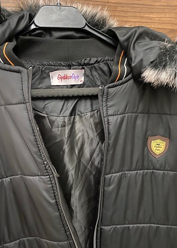 Kürklü Siyah Kadın Uzun Kışlık Mont - Görsel 5