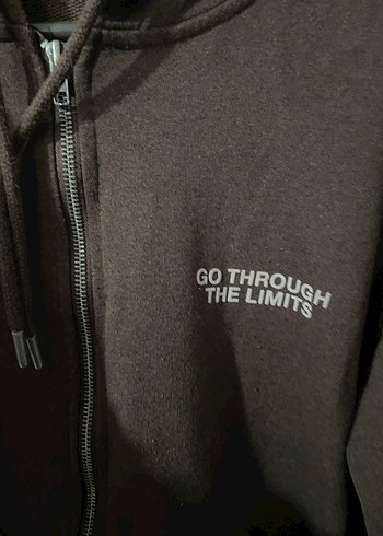 Kahverengi Fermuarlı Kadın Sweatshirt - Görsel 3