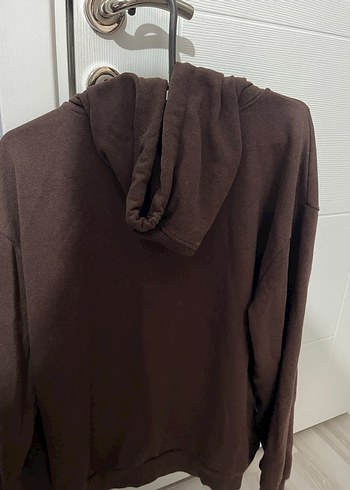 Kahverengi Fermuarlı Kadın Sweatshirt - Görsel 2