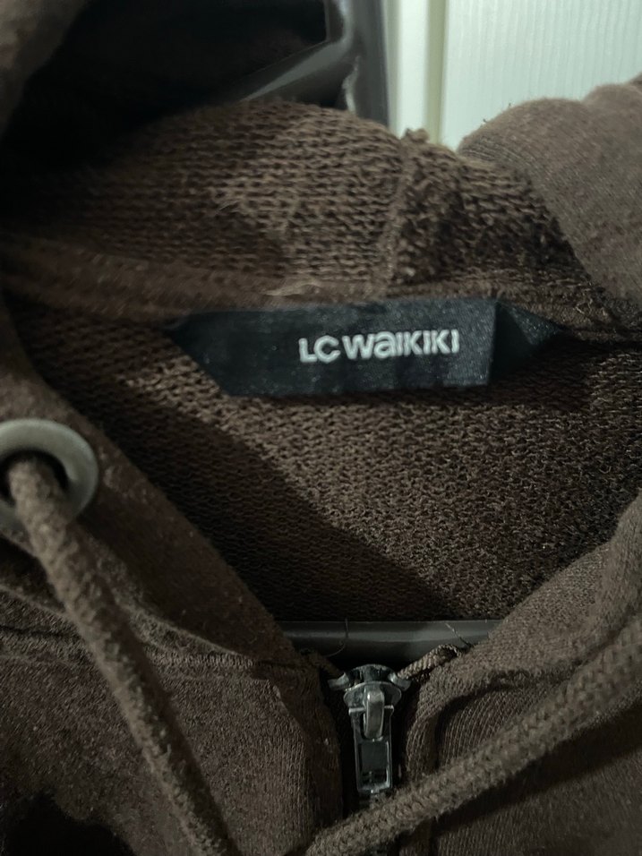 Kahverengi Fermuarlı Kadın Sweatshirt - Görsel 4