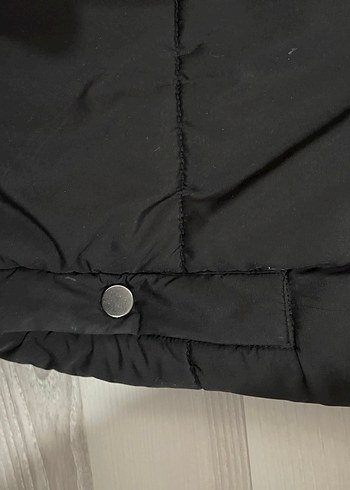 Siyah Fermuarlı Kadın Kış Montu - Görsel 3