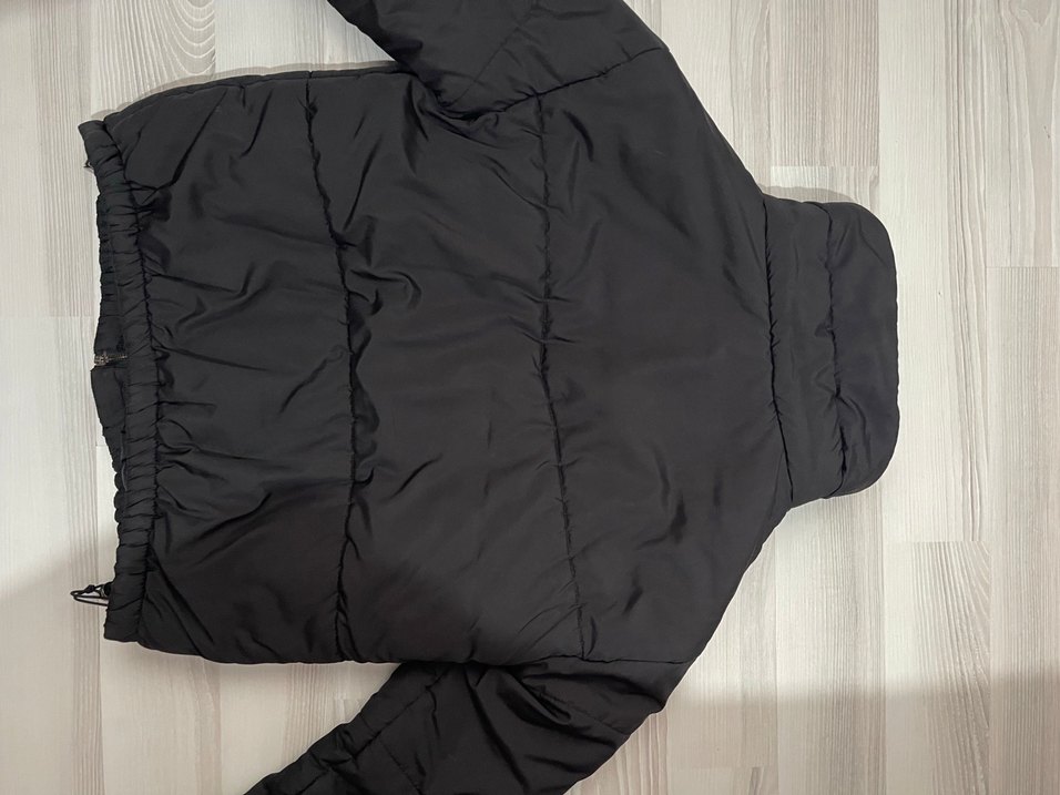 Siyah Fermuarlı Kadın Kış Montu - Görsel 2