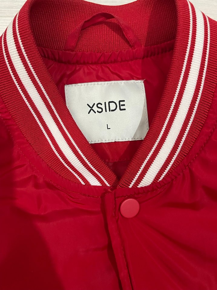 Kırmızı Baskılı Spor Kadın Ceket - Görsel 4