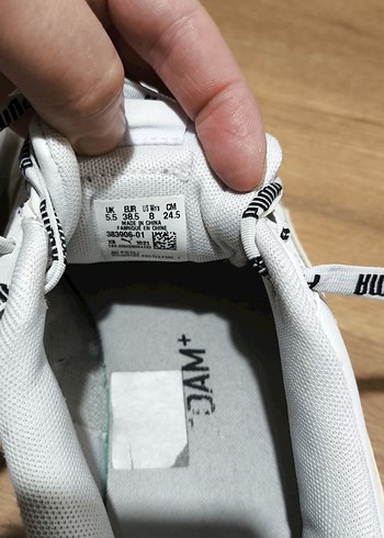 Beyaz Puma Kadın Spor Ayakkabı Elastik Bağcıklı - Görsel 4