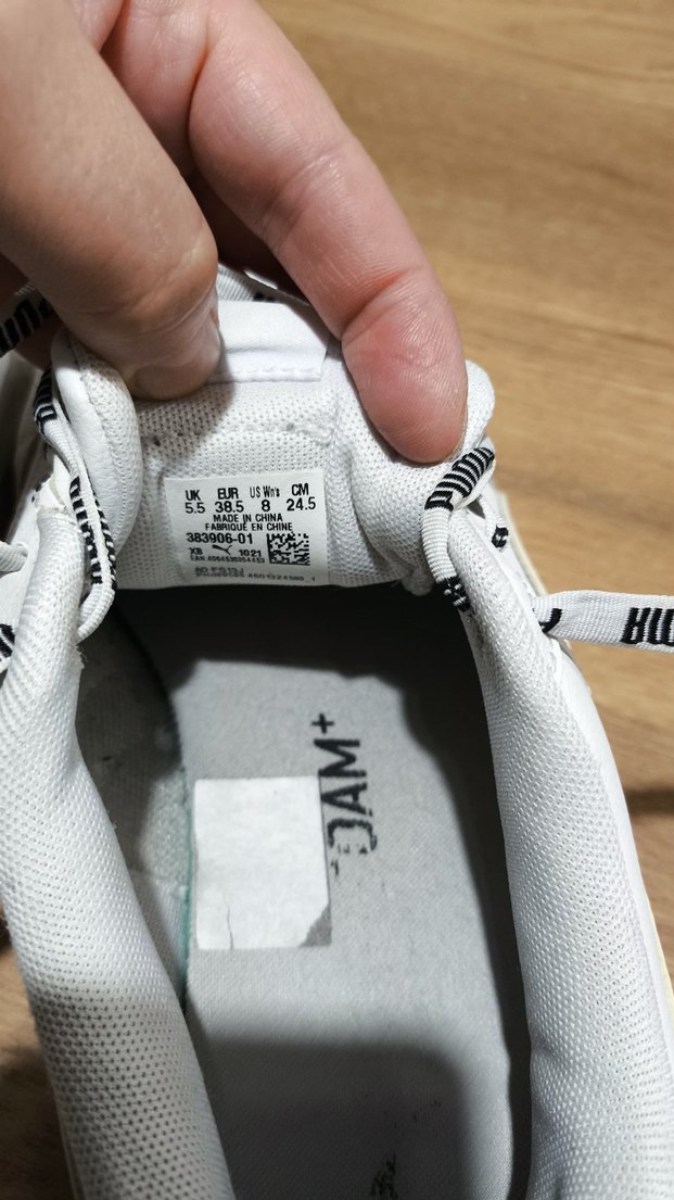 Beyaz Puma Kadın Spor Ayakkabı Elastik Bağcıklı - Görsel 4