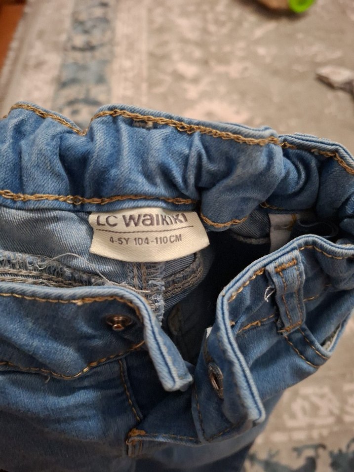 4-5yaş kız çocuk kot pantolon - Görsel 3