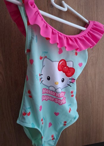 Kız Çocuk Hello Kitty Desenli Mayo - Görsel 2