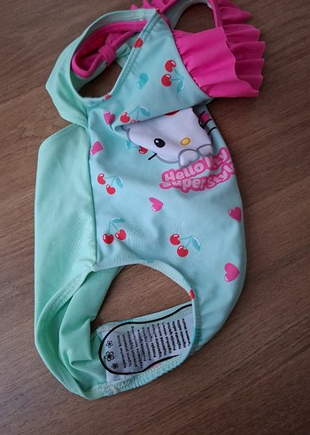 Kız Çocuk Hello Kitty Desenli Mayo - Görsel 7