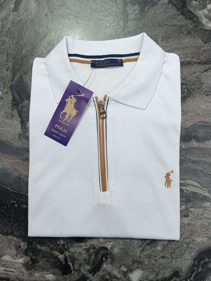 Fermuarlı Polo Tişört - Görsel 5