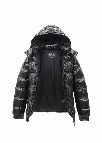 Siyah Kapüşonlu Fermuarlı Erkek Mont - Görsel 5