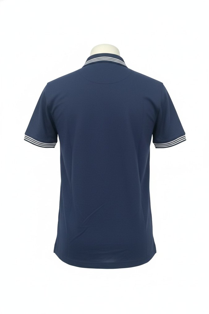 Erkek Lacivert Kısa Kollu Polo Tişört - Görsel 5