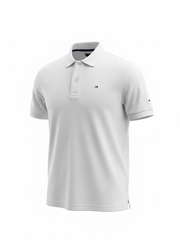 Erkek Beyaz Kısa Kollu Polo Tişört - Görsel 4