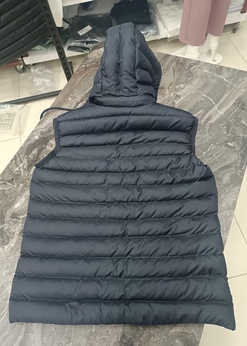 Erkek Lacivert Kapüşonlu Şişme Yelek - Görsel 5
