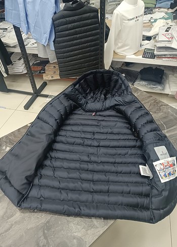 Erkek Lacivert Kapüşonlu Şişme Yelek - Görsel 6