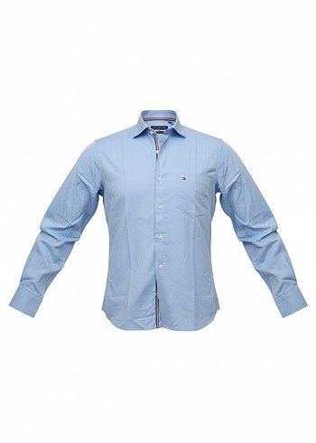 Mavi Erkek Uzun Kollu Pamuk Gömlek - Görsel 2