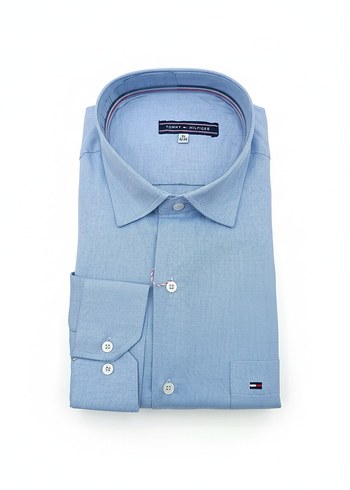 Mavi Erkek Uzun Kollu Pamuk Gömlek - Görsel 3