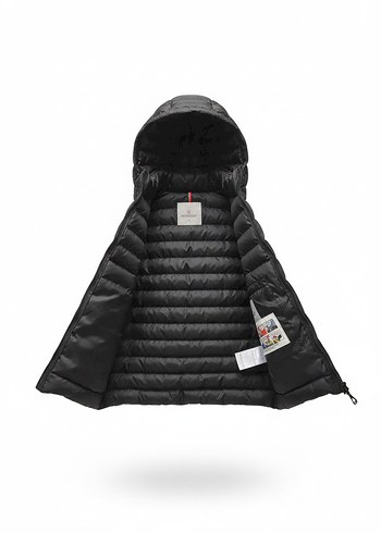 Erkek Siyah Kapüşonlu Şişme Yelek - Görsel 3