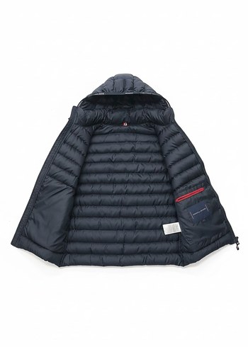 Erkek Lacivert Kapüşonlu Fermuarlı Yelek - Görsel 6