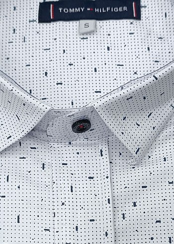 Beyaz Baskılı Erkek Gömlek - Görsel 2