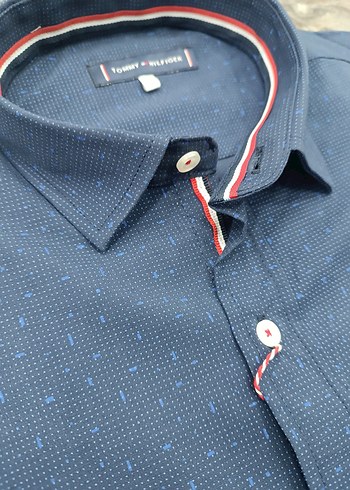 Erkek Lacivert Düğmeli Uzun Kollu Gömlek - Görsel 2