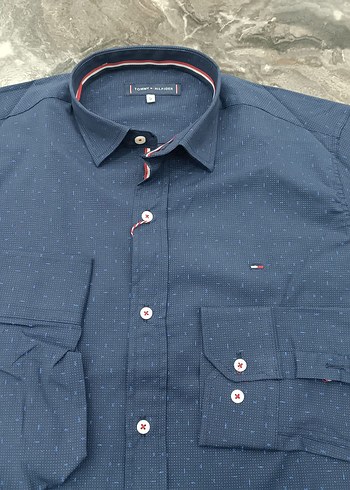 Erkek Lacivert Düğmeli Uzun Kollu Gömlek - Görsel 4