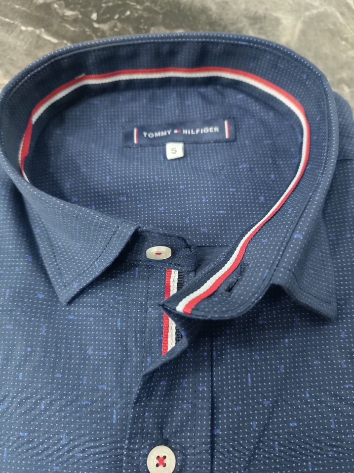 Erkek Lacivert Düğmeli Uzun Kollu Gömlek - Görsel 3