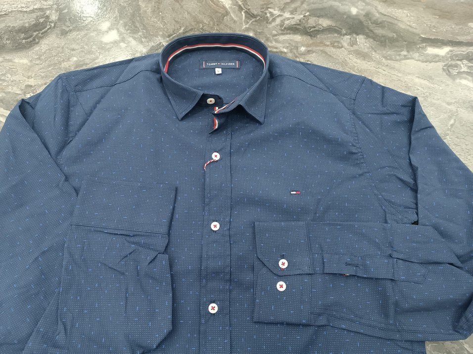 Erkek Lacivert Düğmeli Uzun Kollu Gömlek - Görsel 4