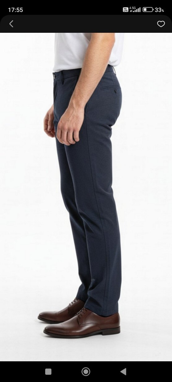 Gri Erkek Regular Fit Ofis Pantolonu - Görsel 2