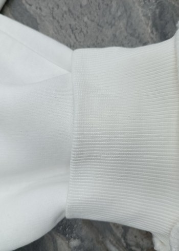 Beyaz Erkek Rahat Kesim Spor Eşofman - Görsel 7