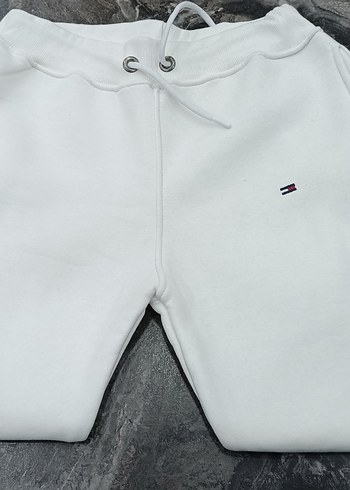 Beyaz Erkek Rahat Kesim Spor Eşofman - Görsel 5