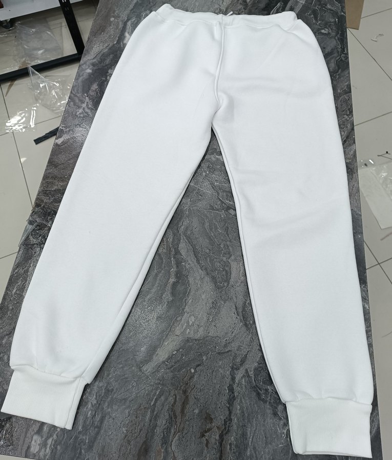 Beyaz Erkek Rahat Kesim Spor Eşofman - Görsel 4