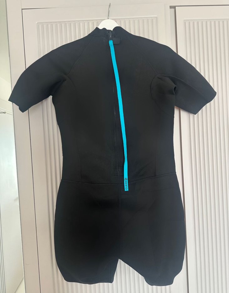 Kadın Siyah Kısa Kollu Tulum mayı - Görsel 2