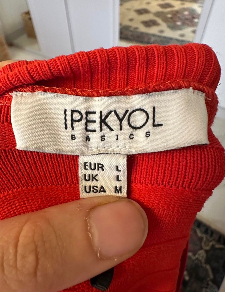 İpekyol Renk Bloklu V Yakalı Kadın Triko - Görsel 3