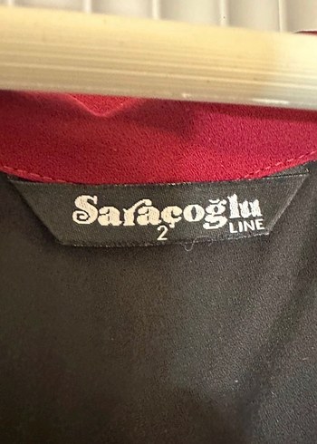 Saraçoğlu Bordo Siyah V Yaka Düğmeli Kadın Gömlek - Görsel 4