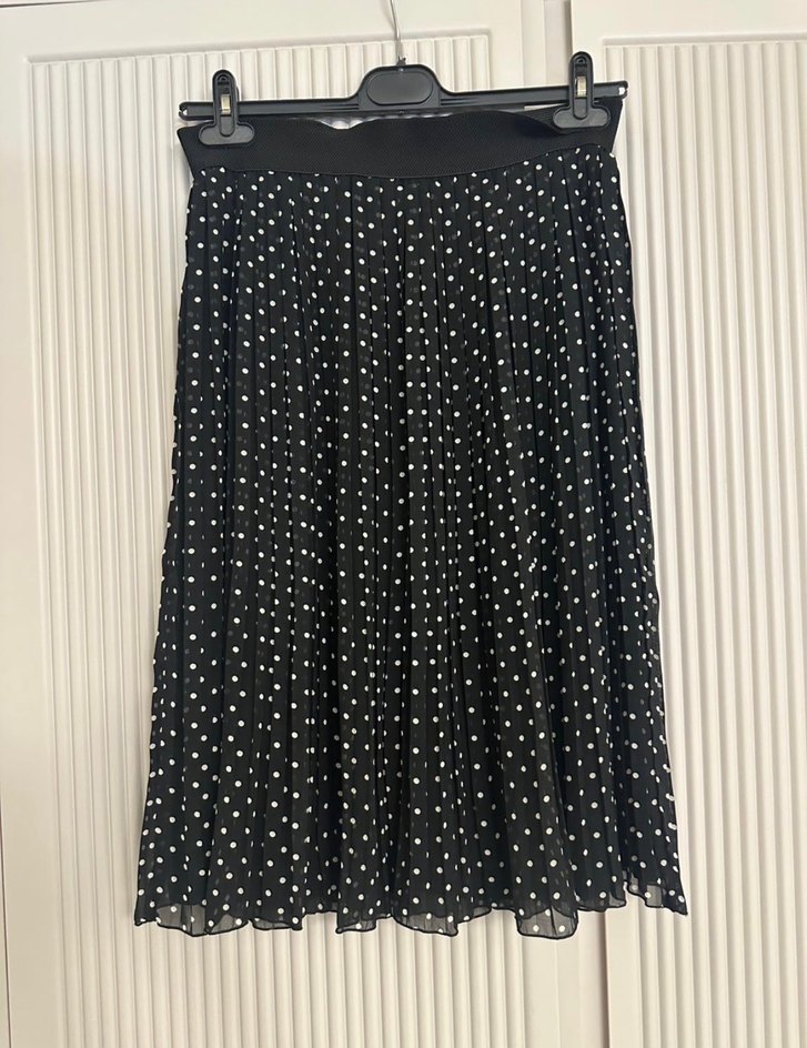 Ekol Puantiye Desenli Uzun Pilili Etek - Görsel 2